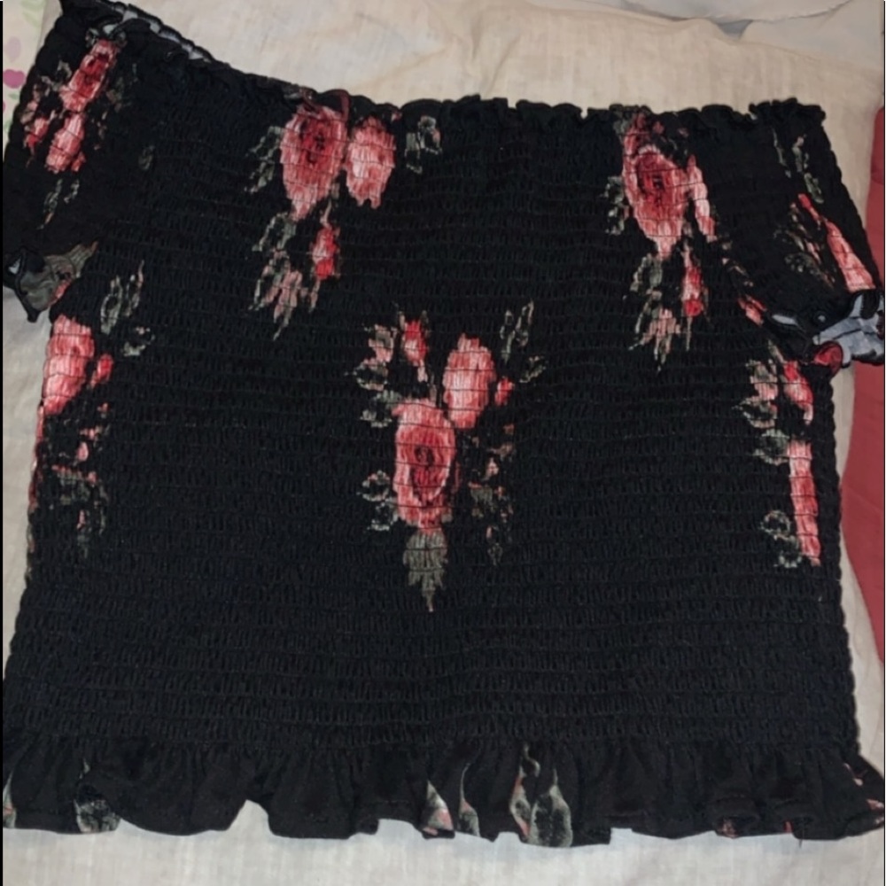 Flower crop shirt